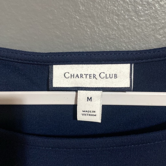 ⛵️Charter Club Ribbon Tie Top - Picture 3 of 6